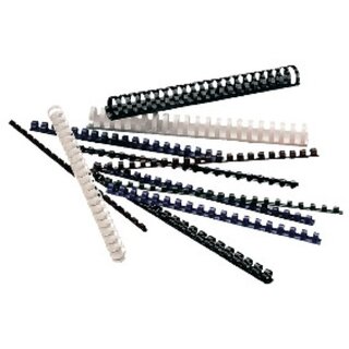 Plastikbindercken Comby , A4, 21 Ringe, Rckenbreite: 6mm, schwarz, 200 Stck