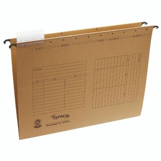 H�ngemappe Lyreco, A4, seitlich offen, naturbraun