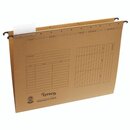 H�ngemappe Lyreco, A4, seitlich offen, naturbraun