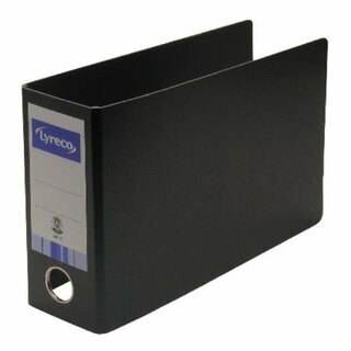 Ordner Neutral A5 quer, Rückenbreite: 80mm, schwarz