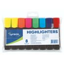 Textmarker Lyreco, Strichst�rke: 2-5 mm, Sortiert, 8 St�ck