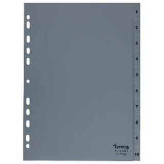 Register Comby Budget 1-10, A4, aus Kunststoff, 10 Blatt,...