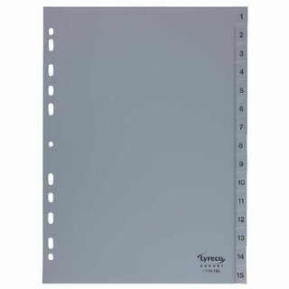 Register Comby Budget 1-15, A4, aus Kunststoff, 15 Blatt,...