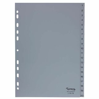 Register Comby Budget 1-20, A4, aus Kunststoff, 20 Blatt,...