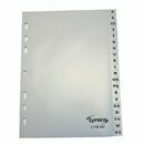 Register Lyreco, A-Z, A5, aus Kunststoff, 20 Blatt, grau