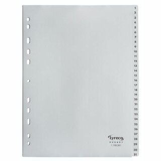 Register Comby Budget 1-31, A4, aus Kunststoff, 31 Blatt,...
