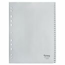 Register Budget 1-31, A4, aus Kunststoff, 31 Blatt, grau