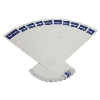 R�ckenschilder Lyreco, lang / breit, wei�, 10 St�ck