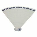 R�ckenschilder , lang / schmal, wei�, 10 St�ck