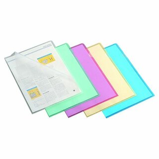 Sichth�llen Lyreco, A4, PP, St�rke: 0,11mm, oben + rechts offen, transp., 100 St