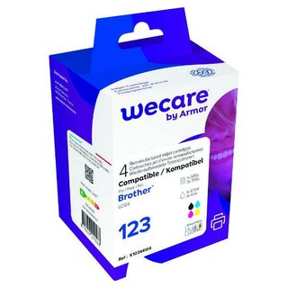 WeCare Tintenpatrone komp. mit brother LC123, Inhalt:...