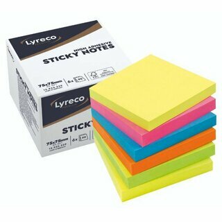 Notes Neutral Premium, 75 x 75 mm, Sommer, 6 Stck