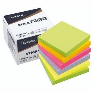 Notes Comby Premium, 75 x 75 mm, Frühling, 6 Stück