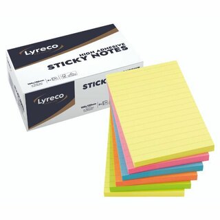 Notes Comby Premium, 100 x 150 mm, liniert, sortiert, 6...