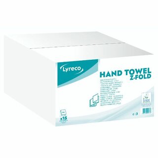 Falthandt�cher, Z-falz, recycelter Zellstoff, 15 x 200 St�ck