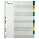 Register blanko, A4 �berbreite, aus Kunststoff, 10 Blatt,...