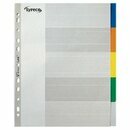 Register blanko, A4 �berbreite, aus Kunststoff, 5 Blatt,...