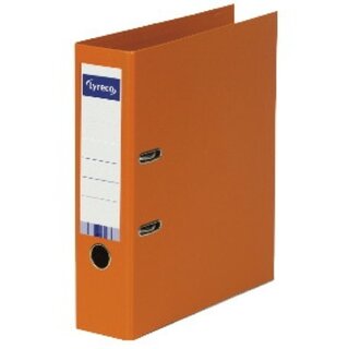 Ordner Lyreco, PP-kaschiert, A4, R�ckenbreite: 80mm, orange