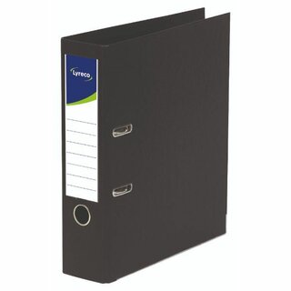 Ordner Comby , PP-kaschiert, A4, Rückenbreite: 80mm, schwarz