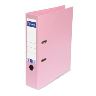 Ordner Lyreco, PP-kaschiert, A4, R�ckenbreite: 80mm, rosa