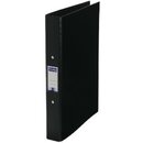 Ringbuch Lyreco, A4, 4-Ringe, Ringdurchmesser: 25mm, schwarz