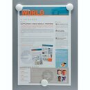 Haftmagnet Lyreco, Durchmesser: 37mm, wei�, 3 St�ck