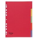 Register Comby blanko, A4, aus Karton, 5 Blatt, farbig