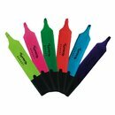 Textmarker Budget, Strichst�rke: 2- 5mm, farbig sortiert,...