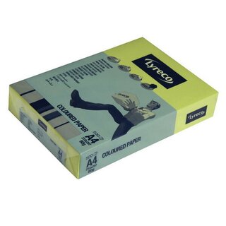 Kopierpapier Lyreco, A4, 80g, dunkelgelb, 500 Blatt