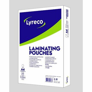 Laminiertasche Comby LP177, DIN A4, 2 x 125mi, matt, transparent, 100 Stck