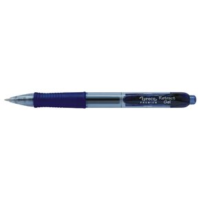 Gelschreiber Premium Grip, Strichst�rke: 0,5mm, mit Druckmechanik, blau