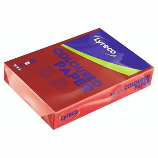 Kopierpapier Comby , A4, 80g, intensiv rot, 500 Blatt