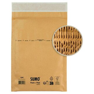 Sumo Papierpolsterversandtaschen, 165 x 215 mm, 100 Stück