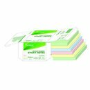 Haftnotiz aus Recyclingpapier, 76x76mm, sortiert pastell,...