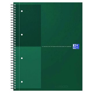 Oxford International Notizbuch, A4+, liniert, Grün