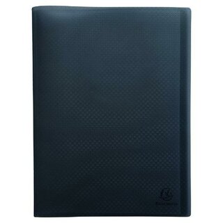 Exacompta Sichtmappe, Recycling, A4, 40 Taschen, Schwarz