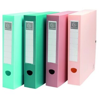 Exacompta Ablagebox, 60 mm, R-PP, sortiert, 8 Stück