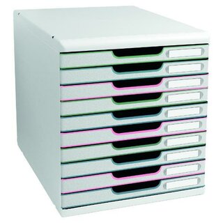 Exacompta Schubladenbox Modulo Autentik, 10 Schubladen,...