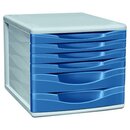 Comby 6-Schubladen-Element, Blaugrau
