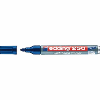 Boardmarker edding 250, Rundspitze, Strichstärke 1,5-3mm, blau