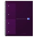 Oxford International Notizbuch, A4+, 5x5, rot