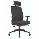 Phoenix Sy B�rostuhl mit Kopfst�tze, Farbe: Schwarz