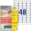 Avery Zweckform 4736 Universaletiketten, 45,7x21,2, wei,...