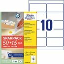 Avery Zweckform 4744 Universaletiketten, 96x50,8mm, wei,...