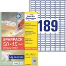 Avery Zweckform 4731 Universaletiketten, 25,4x10mm, wei,...