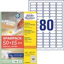 Avery Zweckform 4732 Universaletiketten, 35,6x16,9, wei,...