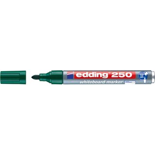 Boardmarker 250, nachfüllbar, Rundspitze, 1,5-3 mm, Schreibf.: grün