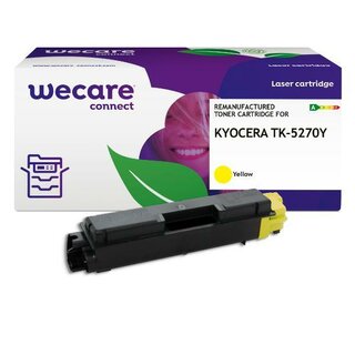 WECARE Toner kompatibel zu Kyocera TK-5270Y gelb