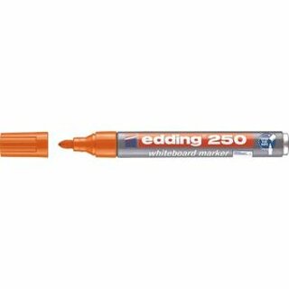 Boardmarker 250, Einweg, Rundspitze, 1,5-3 mm, Schreibf.: orange