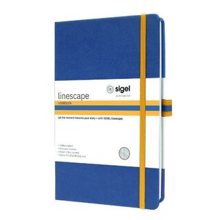 SIGEL LS104 Notizbuch linescape, kariert, ca. A5, blau,...